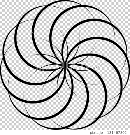 Overlapping circles and round. Graphic overlay design Overlapping circles and round. Graphic overlay design 121467802