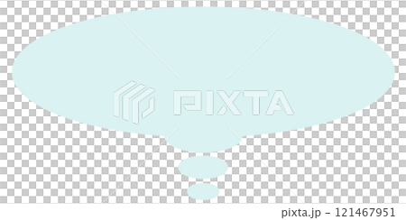 簡單的橢圓形思想泡泡2(淺藍色,無畫線) 簡單的橢圓形思想泡泡2(淺藍色,無畫線) 121467951