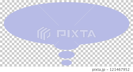 Simple oval thought bubble 2 (blue, no line drawing) Simple oval thought bubble 2 (blue, no line drawing) 121467952
