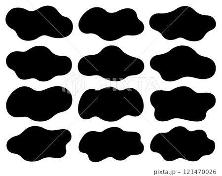 不定形の横シルエットフレームセット 不定形の横シルエットフレームセット 121470026