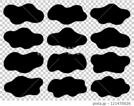 不定形の横シルエットフレームセット 不定形の横シルエットフレームセット 121470026