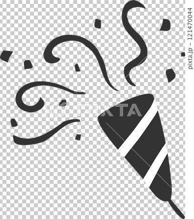 Monochrome hand drawn cracker vector icon Monochrome hand drawn cracker vector icon 121470044