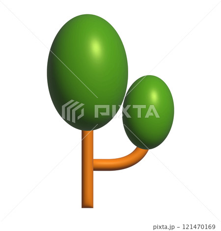3D tree cartoon isolated background for nature, environment, decoration, element, poster, media and illustration 3D tree cartoon isolated background for nature, environment, decoration, element, poster, media and illustration 121470169
