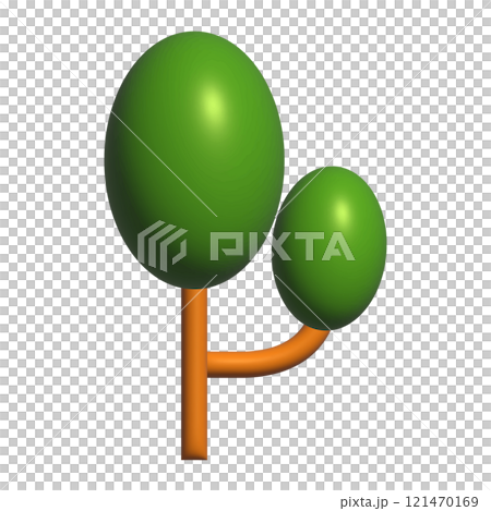 3D tree cartoon isolated background for nature, environment, decoration, element, poster, media and illustration 3D tree cartoon isolated background for nature, environment, decoration, element, poster, media and illustration 121470169