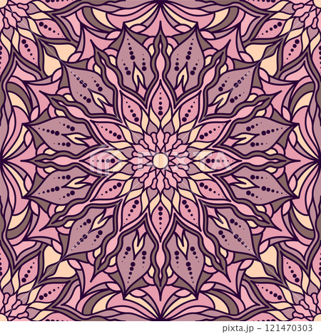 Seamless pattern with c mandala. 121470303
