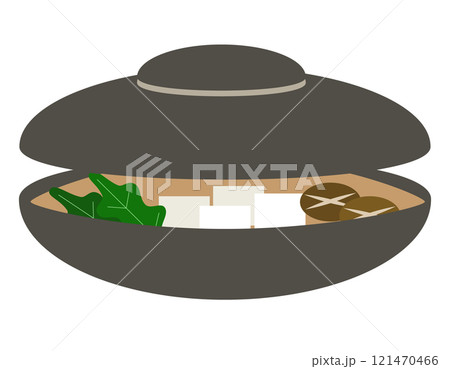 シンプルな鍋のアイコン 茶色 シンプルな鍋のアイコン 茶色 121470466