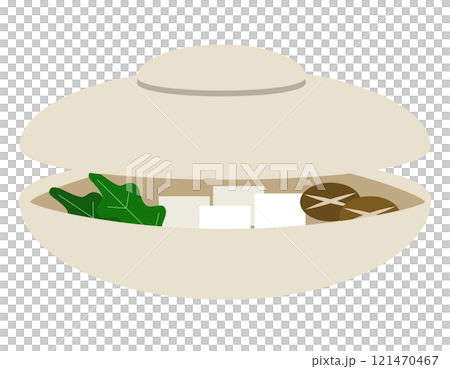 Simple pot icon beige 121470467