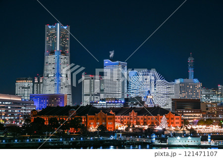 横浜みなとみらいの夜景 横浜みなとみらいの夜景 121471107