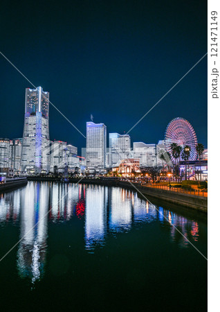 横浜みなとみらいの夜景 横浜みなとみらいの夜景 121471149