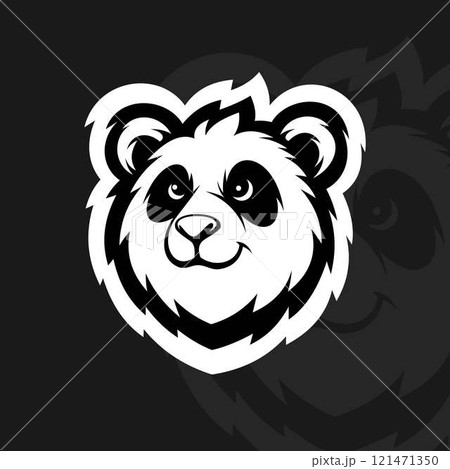 Panda face mascot logo design 121471350