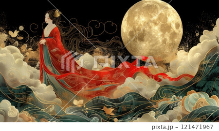 Mythical creatures. Japan myth. Amaterasu Mythical creatures. Japan myth. Amaterasu 121471967