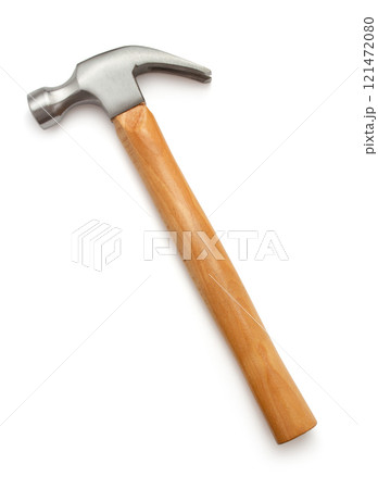 Claw hammer on white background 121472080