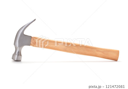 Claw hammer on white background 121472081