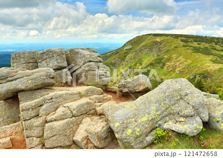 Harrach stones in the Krkonose Mountains in the Czech Republic 121472658