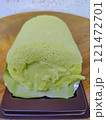 Pandan and young coconut chiffon cake, thai style. 121472701