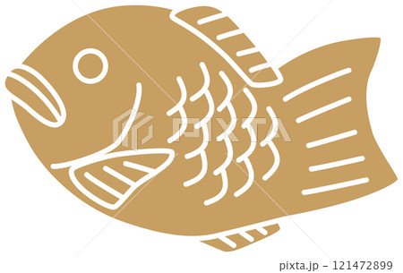 たい焼きのイラスト 121472899