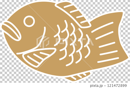 たい焼きのイラスト 121472899