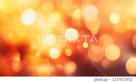 暖かい色合いのぼんやりした光の背景 121472952