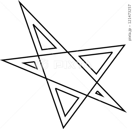 Stars stroke icons set. Simple linear pictogram 121473257