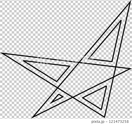 Stars stroke icons set. Simple linear pictogram 121473258