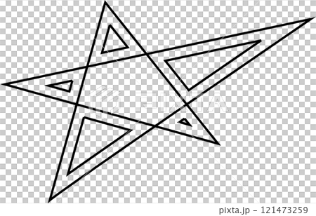 Stars stroke icons set. Simple linear pictogram 121473259