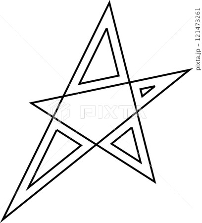 Stars stroke icons set. Simple linear pictogram 121473261