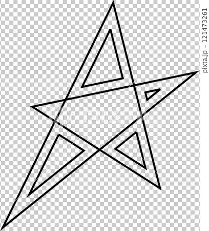 Stars stroke icons set. Simple linear pictogram 121473261
