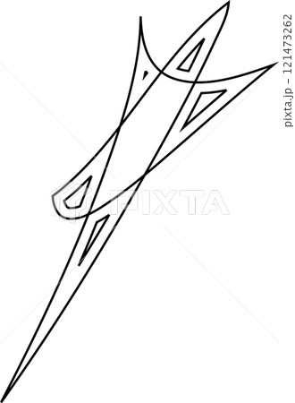 Stars stroke icons set. Simple linear pictogram 121473262