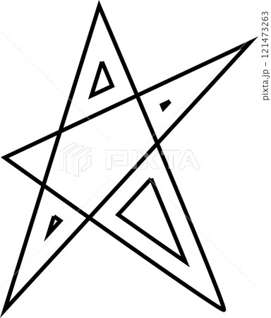 Stars stroke icons set. Simple linear pictogram 121473263