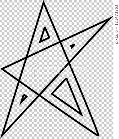 Stars stroke icons set. Simple linear pictogram 121473263