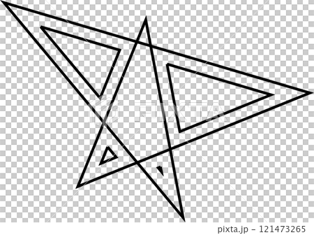 Stars stroke icons set. Simple linear pictogram 121473265