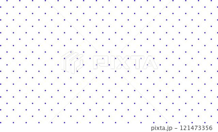 白背景に青のドットのキュートでシンプルな背景 白背景に青のドットのキュートでシンプルな背景 121473356