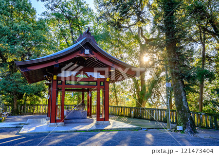 秋の鹿児島神宮　鹿児島県霧島市 121473404