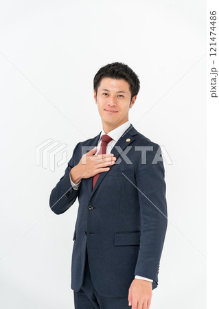 ミドル男性 弁護士 ポートレート ミドル男性 弁護士 ポートレート 121474486