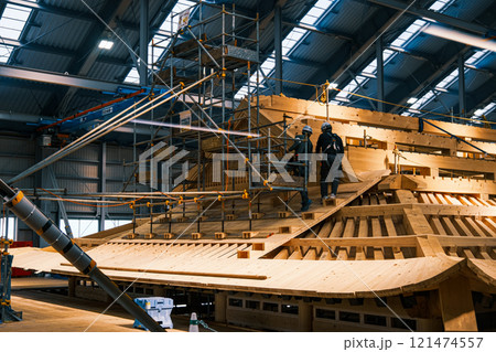 【#沖縄】復興中の首里城 121474557