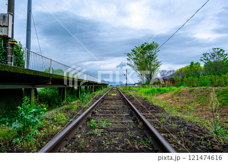 【#熊本】阿蘇の見晴台駅の線路 121474616