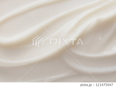 白いクリーム背景 121475047
