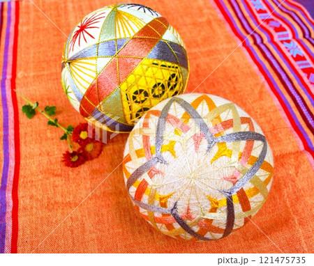 カラフルな手まり　5 121475735