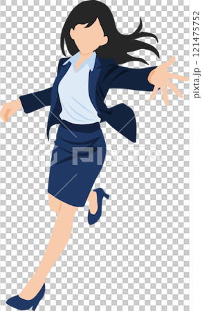 資料を投げるビジネスウーマンのイラスト 資料を投げるビジネスウーマンのイラスト 121475752