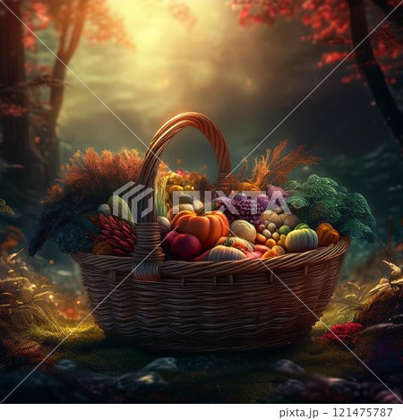 still life with fruits 121475787