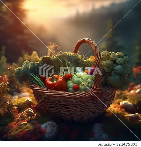 vegetables on the table 121475803