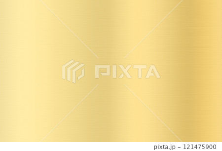上品光沢ゴールド　グラデーション背景イラスト　テクスチャー素材　金色メタル素材 121475900