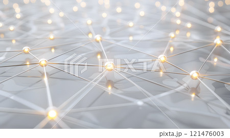 Abstract Network Connections with Glowing Nodes Background 121476003