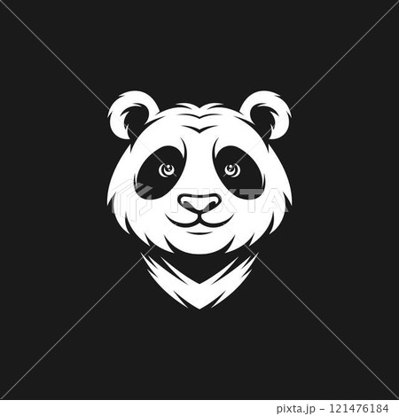 Panda face mascot logo design vector illustration 121476184