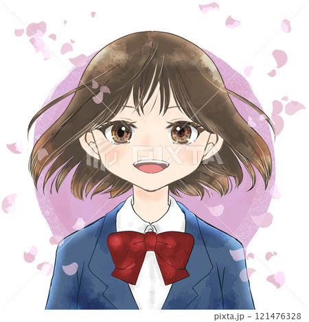桜舞う中の 121476328