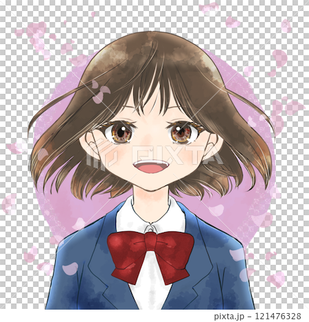 桜舞う中の 121476328