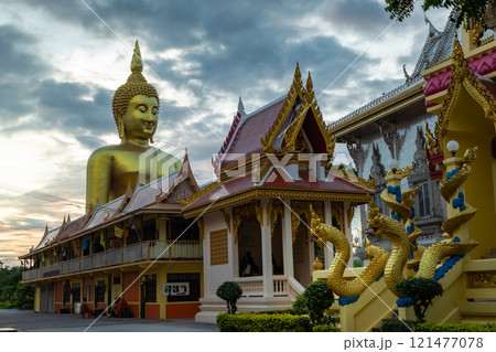 Wat Muang , the largest golden cast Buddha statue in Thailand, Wiset Chai Chan District, Ang Thong Wat Muang , the largest golden cast Buddha statue in Thailand, Wiset Chai Chan District, Ang Thong 121477078