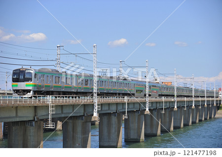 東海道本線　茅ヶ崎－平塚　JR東日本　E217系　F-03編成（国府津） 121477198