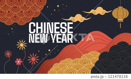 Chinese new year design templet for celebrate Chinese new year design templet for celebrate 121478138