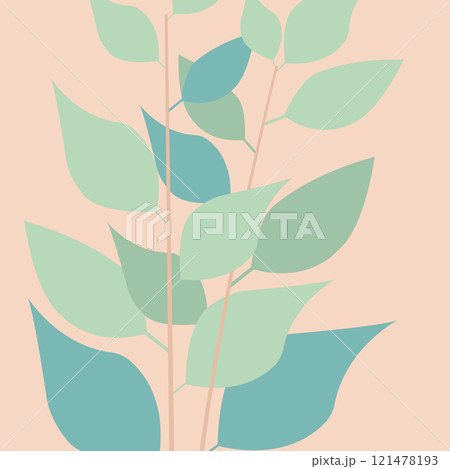 Boho Chic Backgrounds: Minimalist Tropical Leaf Designs with Monstera and Palm Leaves on Warm, Earthy Tones Boho Chic Backgrounds: Minimalist Tropical Leaf Designs with Monstera and Palm Leaves on Warm, Earthy Tones 121478193